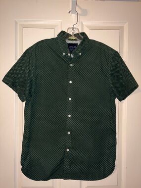 Green Cactus Man Button-Down M